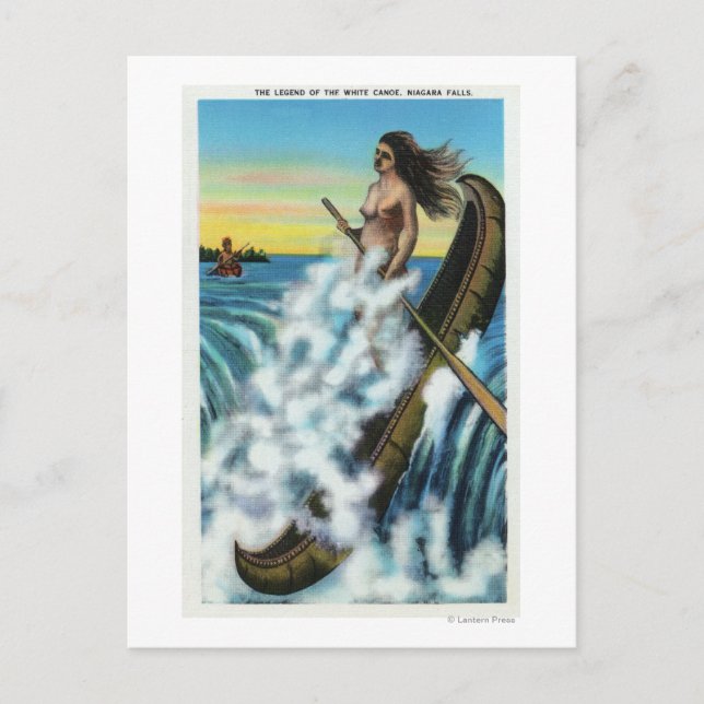 Cartão Postal Lei da Lenda da Canoa Branca (Frente)