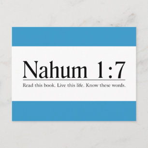 Cartão Postal Leia a Bíblia Nahum 1:7