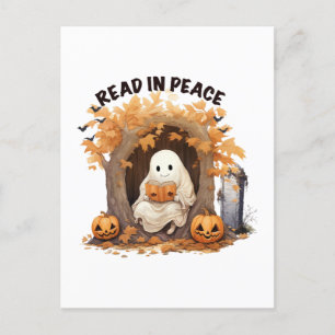 Cartão Postal Leia em Paz Boo Ghost