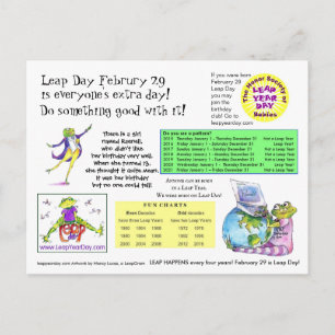 Cartão Postal Leia Informações do Dia a Enviar