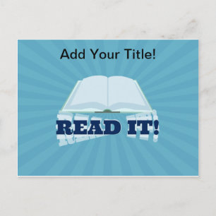 Cartão Postal Leia-O Vá Promover Seu Livro Aqui