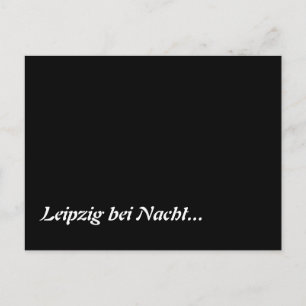 Cartão Postal Leipzig bei Nacht