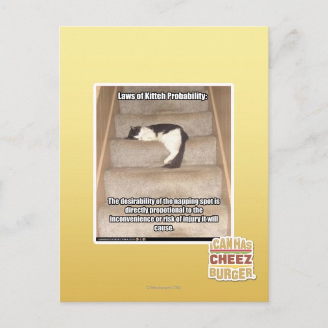 Cartão Postal Leis da Probabilidade de KITH (Frente)