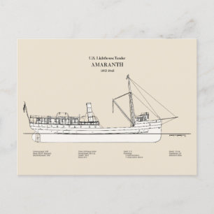 Cartão Postal Leitão USCG Amaranth - SBD