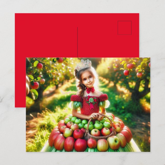 Cartão Postal Leite de maçã (Frente/Verso)