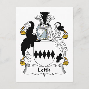 Cartão Postal Leith Family Crest