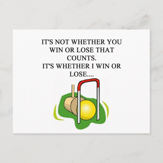 Cartão Postal Leitor CROQUET (Frente)