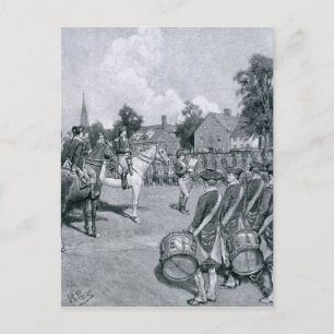 Cartão Postal Leitura da Declaração perante a Conferência de Was