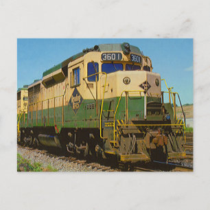 Cartão Postal Leitura da ferrovia GP-30 #3601