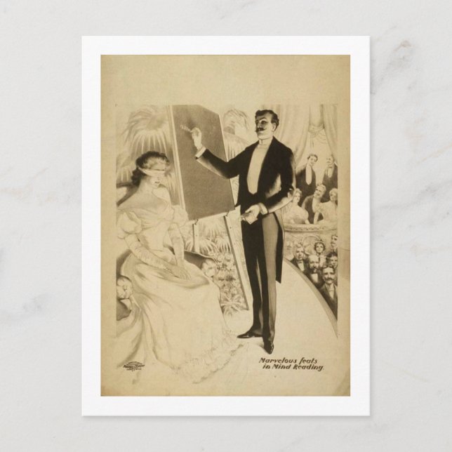 Cartão Postal Leitura da mente (Frente)