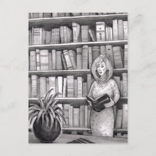 Cartão Postal Leitura de Livro