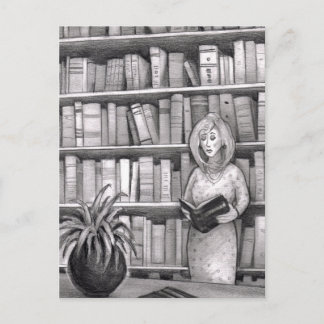 Cartão Postal Leitura de Livro