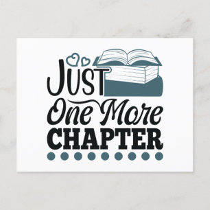 Cartão Postal Leitura De Livro Apenas Mais Um Capítulo Engraçado