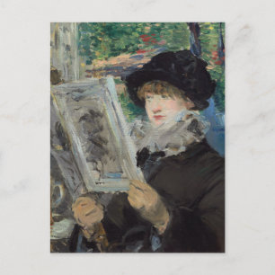 Cartão Postal Leitura de Mulher   Édouard Manet
