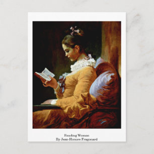 Cartão Postal Leitura De Mulher Por Jean Honore Fragonard