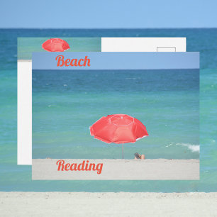 Cartão Postal Leitura de Praia Fotografia Viagem