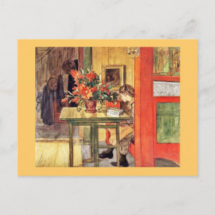 Cartão Postal Leitura do Cactus Vermelho e Lisbeth