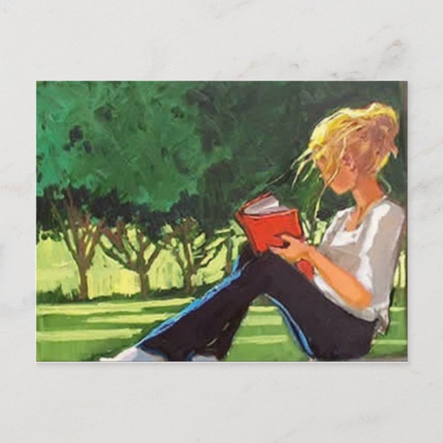 Cartão Postal Leitura em Parque (Frente)