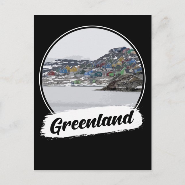 Cartão Postal Lembrança da Gronelândia (Frente)