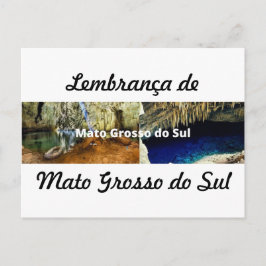Cartão postal lembrança de Mato Grosso do Sul