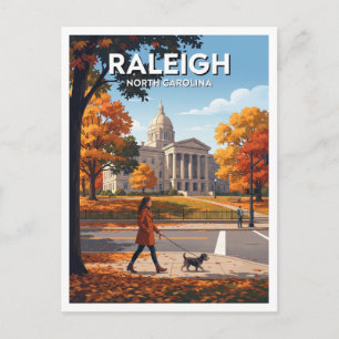Cartão Postal Lembrança de Raleigh Carolina do Norte