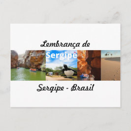 Cartão postal lembrança de Sergipe - Brasil