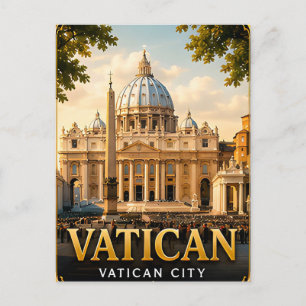Cartão Postal 📍 Lembrança de Viagem da Cidade do Vaticano para
