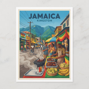 Cartão Postal Lembrança de Viagem Jamaica Kingston