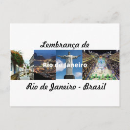Cartão postal lembrança do Rio de Janeiro