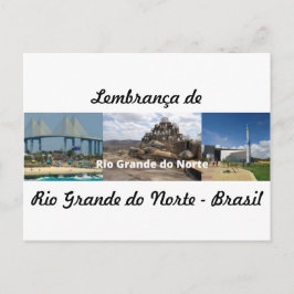 Cartão postal lembrança do Rio Grande do Norte