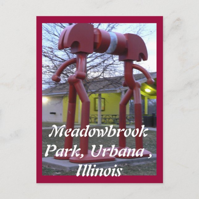 Cartão Postal Lembrança ou Urbana IL (Frente)