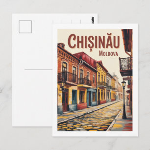 Cartão Postal Lembranças e presentes de viagem vintage Chișinău