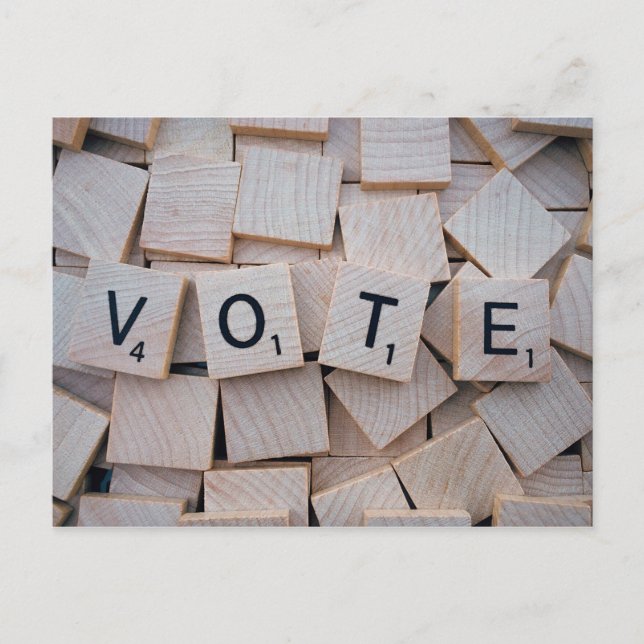 Cartão Postal Lembre-se de votar (Frente)