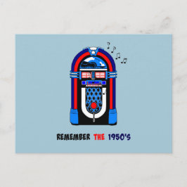 Cartão Postal Lembrem-se da década de 1950, American Jukebox