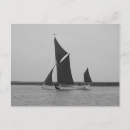 Cartão Postal Lembrete de Barcaça de Vela