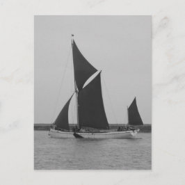 Cartão Postal Lembrete de Barcaça de Vela