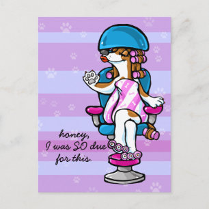 Cartão Postal Lembrete de Compromisso de Alinhamento de Cão