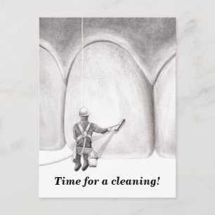 Cartão Postal Lembrete de Compromisso do Washer dos Dentes