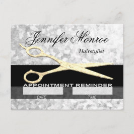 Cartão Postal Lembrete de Compromisso Hairstylist