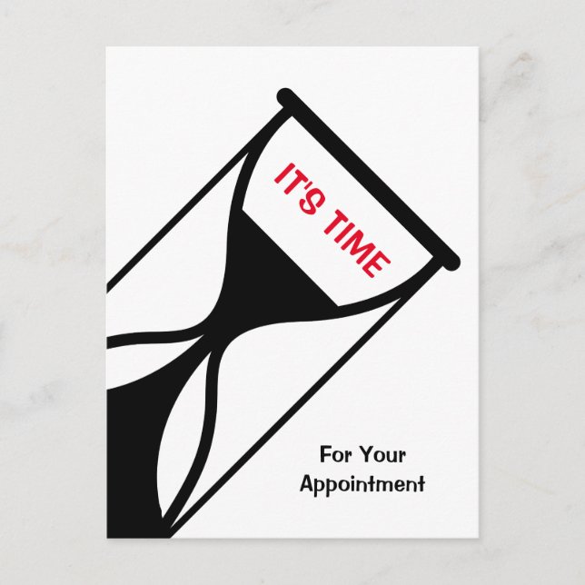 Cartão Postal Lembrete de Compromisso Simples e Genérica (Frente)