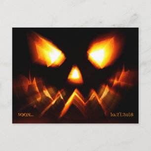 Cartão Postal Lembrete de Festa de Halloween