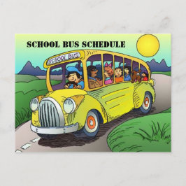 CARTÃO POSTAL LEMBRETE-PAI DA PROGRAMAÇÃO DE ROTA DE ÔNIBUS DE C