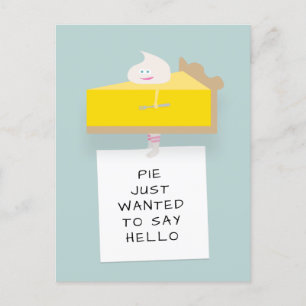 Cartão Postal Lemon Pie Hello