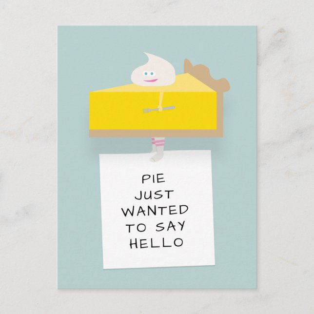 Cartão Postal Lemon Pie Hello (Frente)