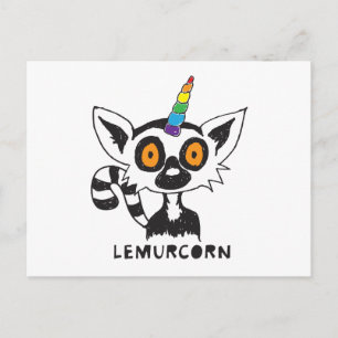 Cartão Postal LemurCorn