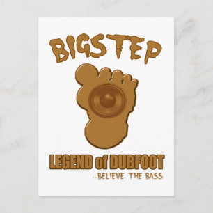 Cartão Postal Lenda grande de Dubfoot BIGFOOT DUBSTEP