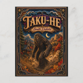 Cartão Postal Lendas Taku-He South Dakota Popcut