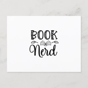Cartão Postal Lendo Nerd do Livro de Arte