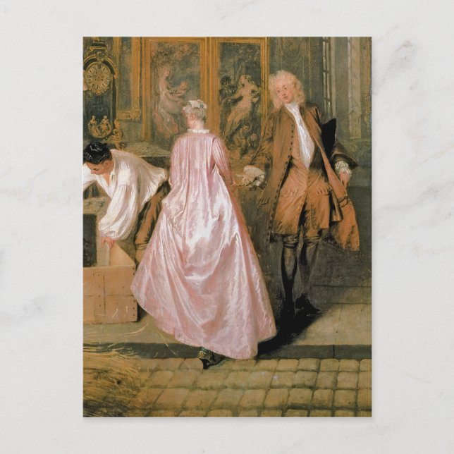 Cartão Postal L'Enseigne de Gersaint, 1720 (Frente)