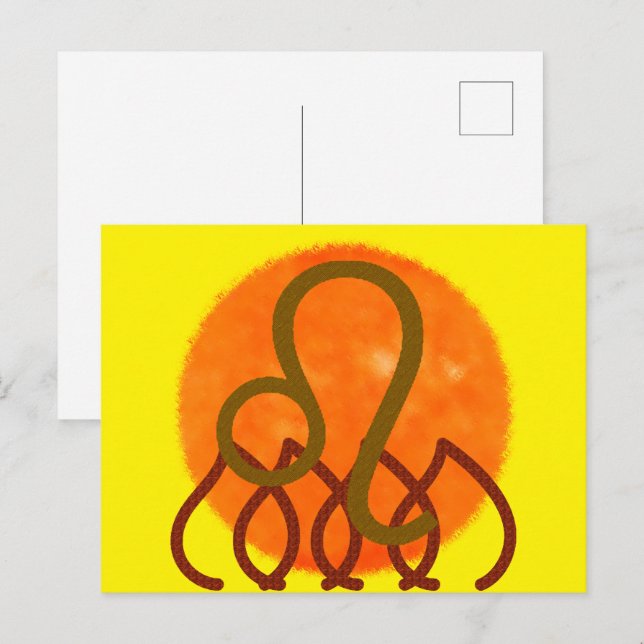 Cartão Postal Leo (Frente/Verso)